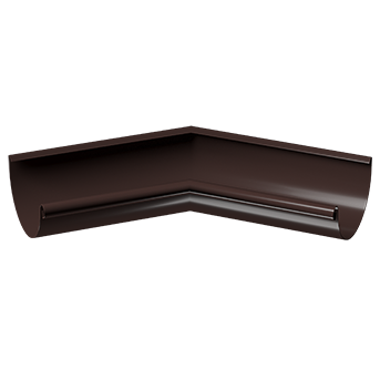 Внутренний угол желоба 135˚ Stal Premium Шоколад, (RAL 8019)