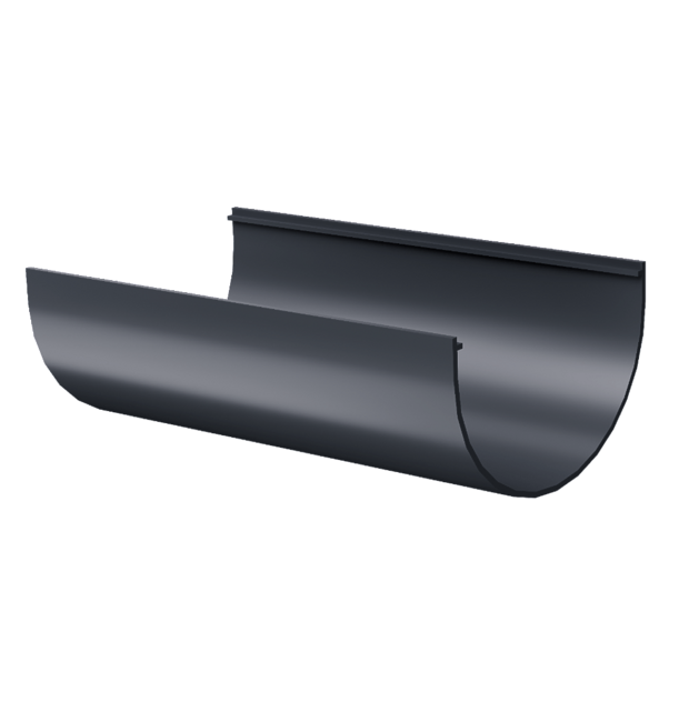Жёлоб водосточный 3 м Стандарт (Standard), серый - 1